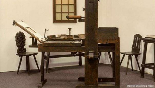 Prensa tipográfica de Johannes Gutenberg