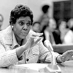 Barbara Jordan joins House of Representatives