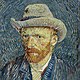 280px vincent van gogh   self portrait with grey felt hat   google art project