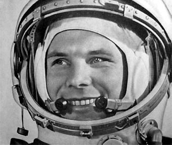Yuri Gagarin, el primer cosmonauta soviético en el espacio.