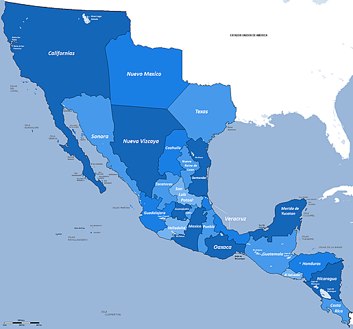 México era uno de los países más extensos en Hispanoamérica (MONARQUISMO Y REPUBLICANISMO)