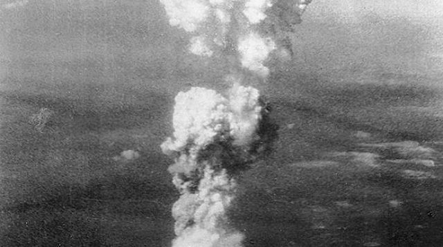The United Sates dropped an atomic bomb on japan the war was over