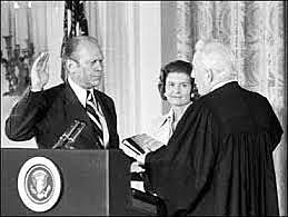 Gerald Ford serves as president after Nixon resignation