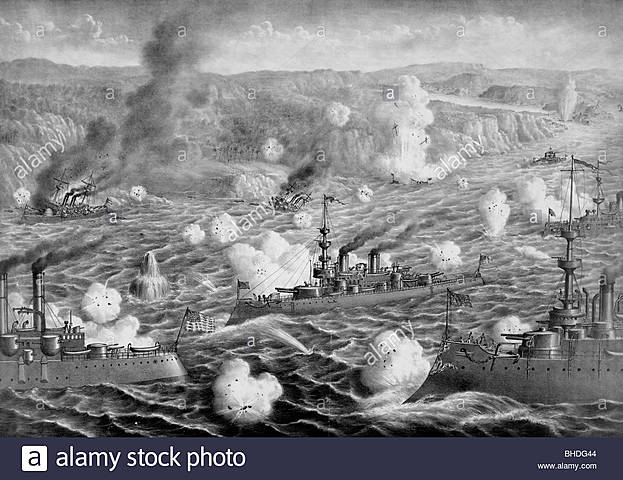 Destruction of the Spanish fleet in Cuba