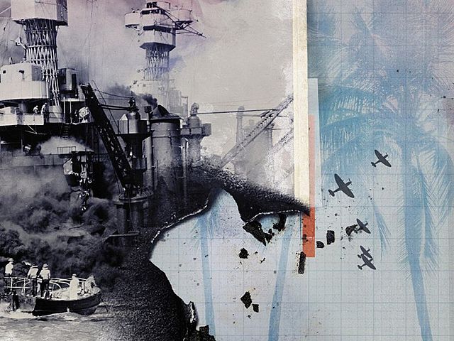 in December 1941 Japan attacked Hawaii the next day the USA joined the war.