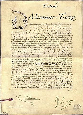 14. Se firmó el tratado de Miramar