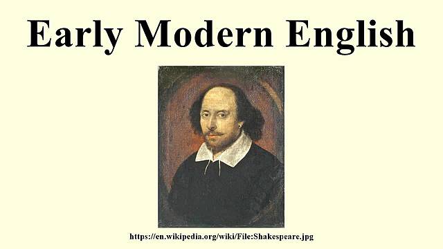 Early Mordern English