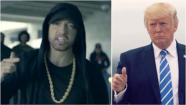 Eminem lambasts Donald Trump in freestyle rap