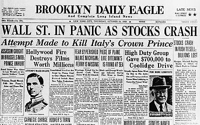 The Stock Market Of 1929