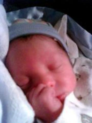 My son was born