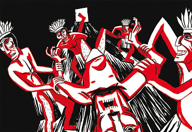 La noche boca arriba