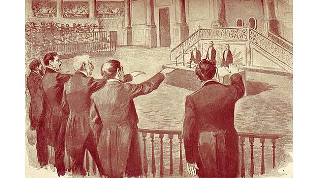 Un grupo de conservadores, encabezado por el general Felix María Zuluaga, proclamo el plan  de Tacubaya, que condenaba la Constitución y convocaba a un congreso constituyente