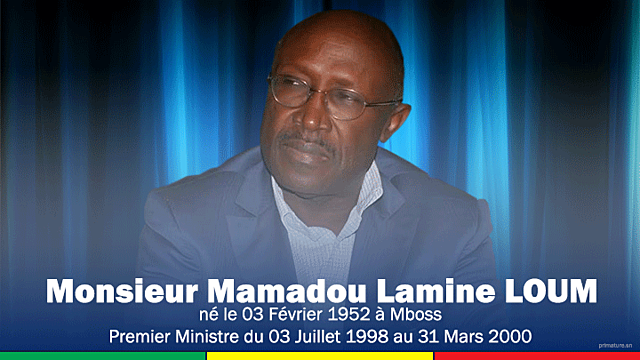 Mamadou Lamine Loum (3 juillet 1998 - 31 mars 2000)