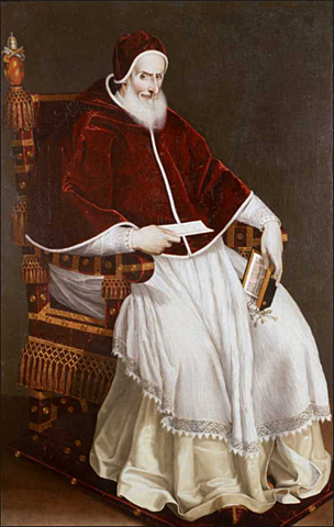 Pope Pius V declared Elizabeth a heretic
