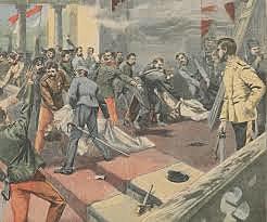 Austra-Hungary demands Serbia arrest the leaders of the Black Hand