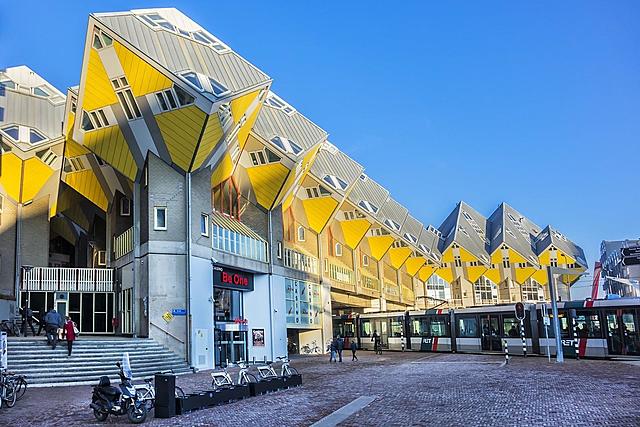 Kubuswoningen Rotterdam, ontworpen door Piet Blom