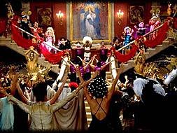 Clown invites Romeo&Benvolio to the capulet's party