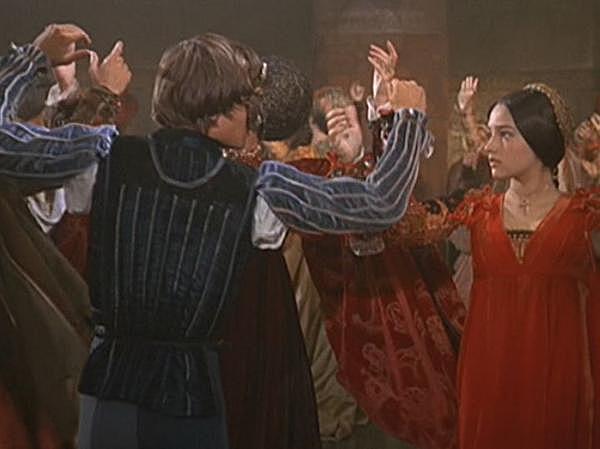 Tybalt swears revenge when he sees Romeo&Juliet together