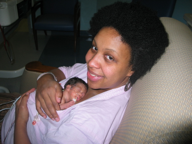 Holding my tiny girl