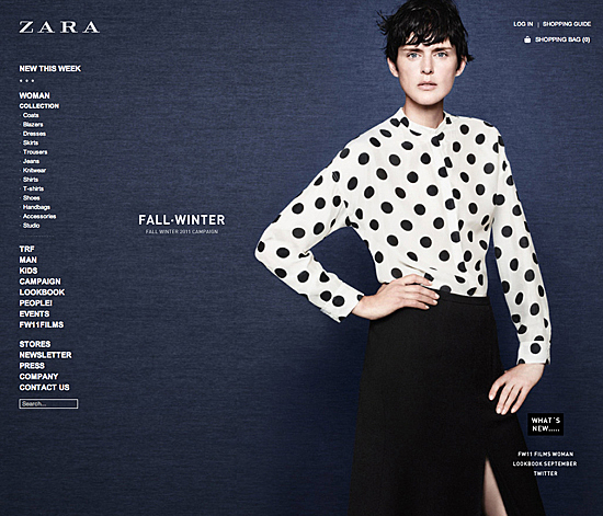 ZARA EMPIEZA A VENDER ROPA ONLINE