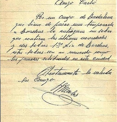 Irene le escribe una carta a Ismael desde Paris