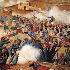 Los franceses atacaron la ciudad de puebla a través de los fuertes de Loreto y Guadalupe.