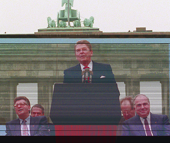 Reagan Visits the Wall