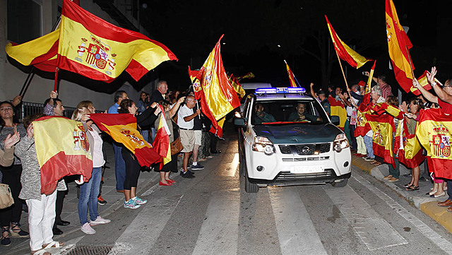 El referéndum ilegal en Cataluña.