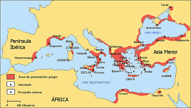 Inicio de la colonizacion griega en Asia