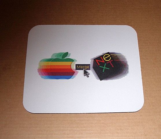 apple enlazado  con next computer