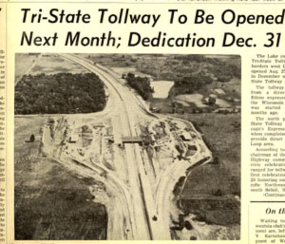 Tri-state Tollway opens