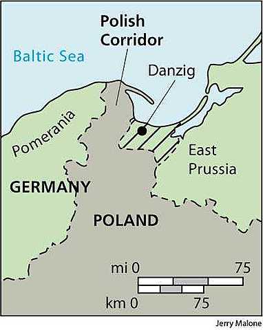 (18) Division of East Prussia and Germany