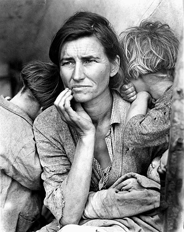 "Migrant Mother" by Dorothea Lange