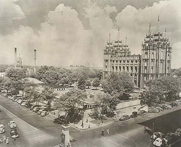 In 1848 the US gained the Salt Lake area from Mexico after the Mexican war.