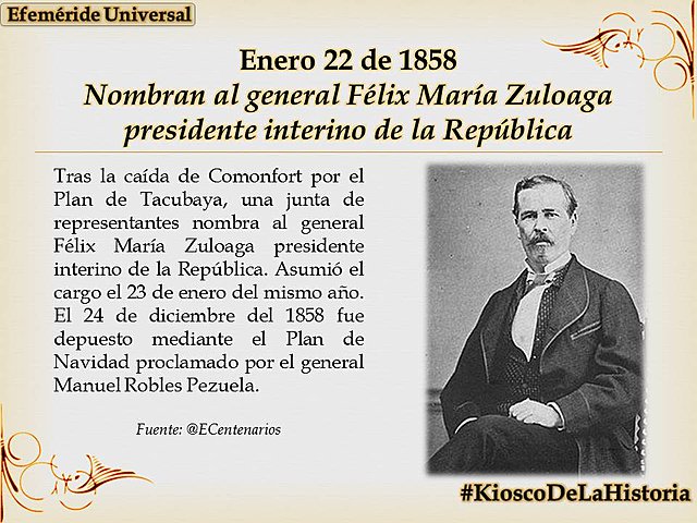 Un grupo de conservadores, encabezado por el general felix miranda zuloaga, proclamo el plan de tacubaya, que condena la constitución y convoca a un congreso constituyente