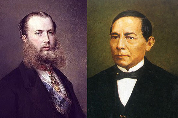 Gobierno intinerante de Juerez contra Segundo imperio con Maximiliano de Habsburgo.