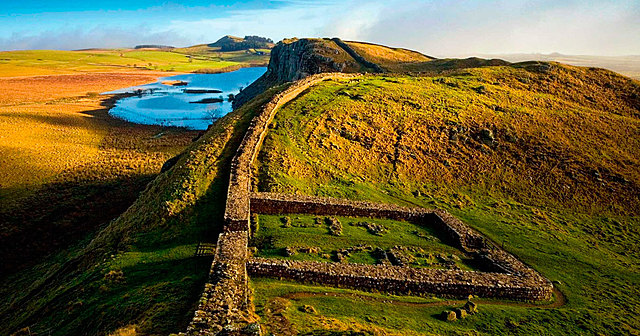 Construccion del muro de Adriano