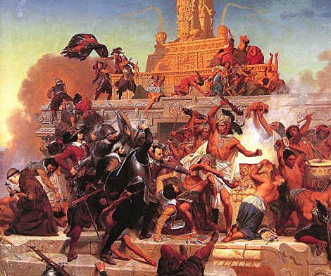 the fall of the Aztecs