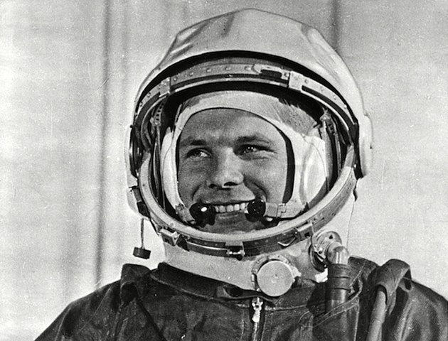 Russians send the first man into space
