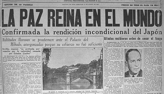 Fin de la segunda Guerra Mundial