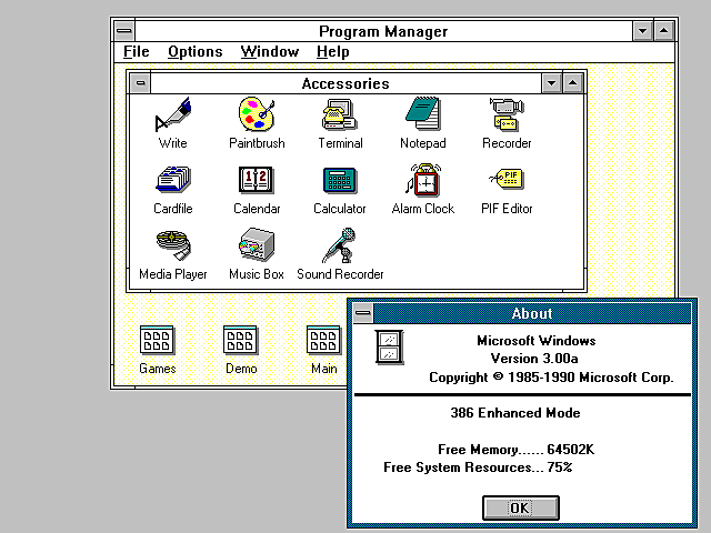 Windows 3.0