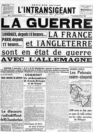 Declaración de la guerra a Alemania