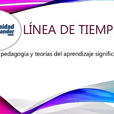 Timeline: Línea de Tiempo sobre el concepto de pedagogía y teorías del aprendizaje significativo