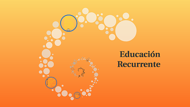 Educación recurrente