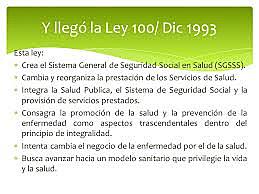 ley 100 de 1993