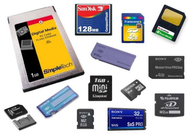 Tarjeta flash compacta.