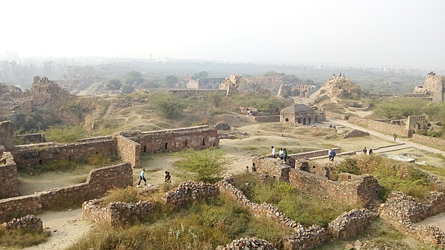 Tughluqabad Fort was built by Sultan Ghiyath-al-din Tughluq