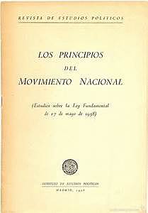 Ley de principios del Movimiento Nacional.