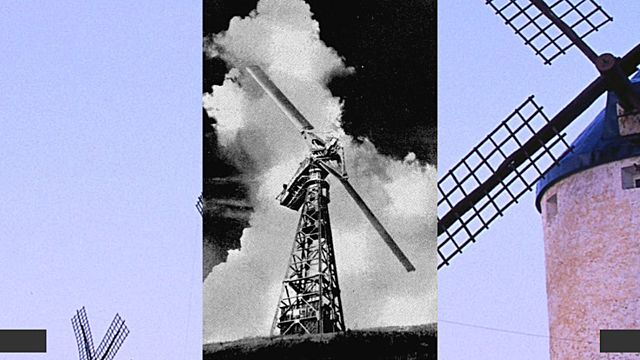 Premier moulin à vent grand