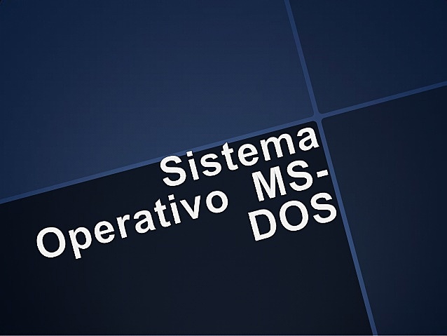 Sistema operativo MS-DOS